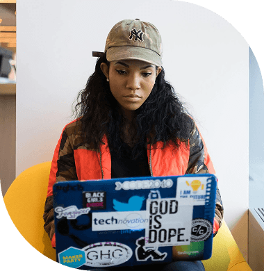 People talking to each other in an office