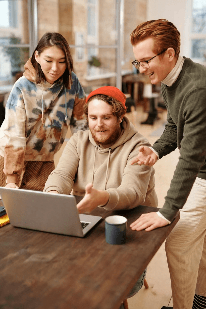 People working together in an office